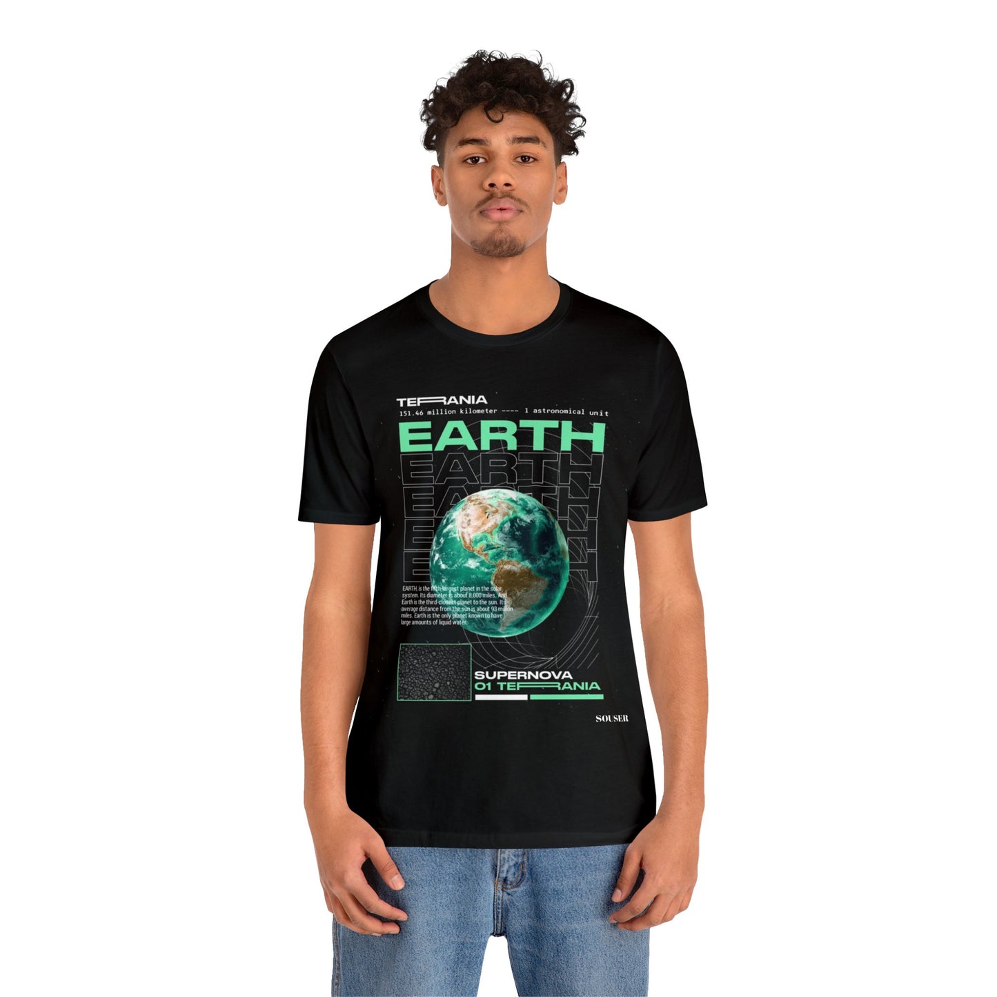 "Blue planet fashion" Men t-shirt